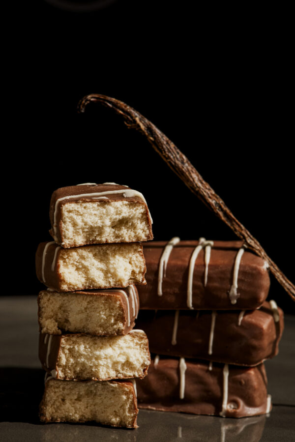 Afrikoa Vanilla Shortbread Coated in Milk Chocolate