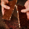Afrikoa 55% Semi-Sweet Dark Chocolate Slab with Roasted Almonds