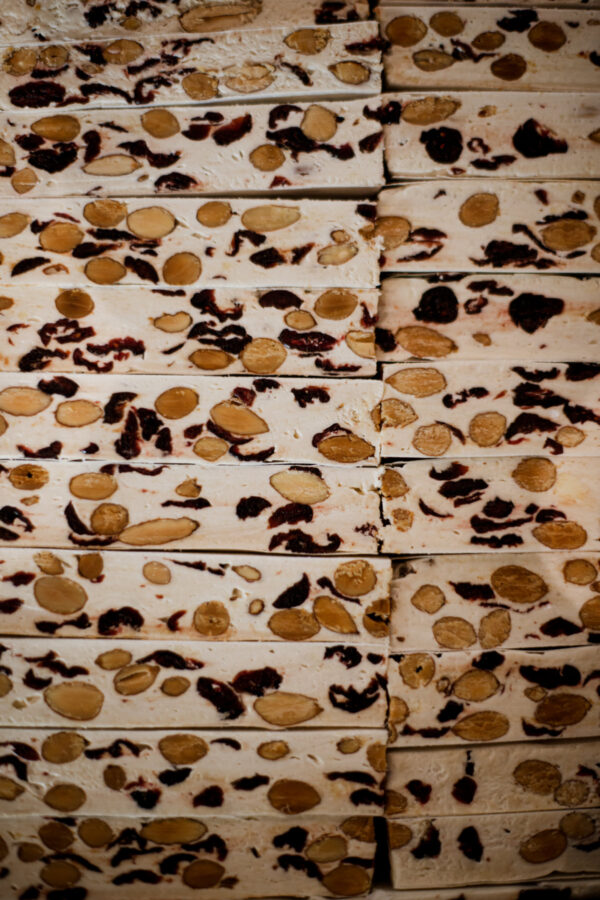 Afrikoa Nougat - White Chocolate with cranberry and almonds
